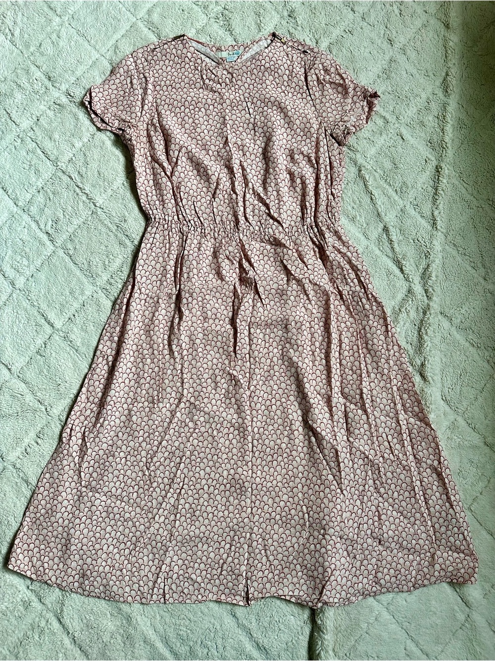 Boden | Pink and White Alisa Dress | Size 6 - Picture 3 of 10
